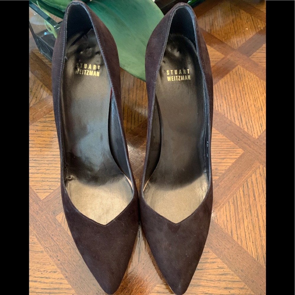 Suede Leather Stuart Weitzman Shoe